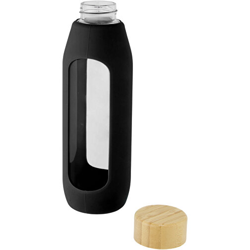 Botella de vidrio borosilicato de 600 ml con agarre de silicona 'Tidan', Imagen 7