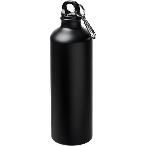Oregon 770 Ml Matte Sportflasche Mit Karabinerhaken , schwarz, Aluminium, 25,00cm (Höhe), Bild 1