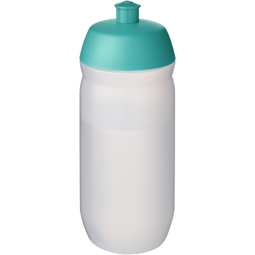 HydroFlex™ Clear 500 Ml Squeezy Sportflasche , aquablau / klar mattiert, MDPE Kunststoff, PP Kunststoff, 18,30cm (Höhe), Bild 1
