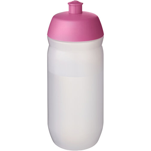 HydroFlex™ Clear 500 Ml Squeezy Sportflasche , rosa / klar mattiert, MDPE Kunststoff, PP Kunststoff, 18,30cm (Höhe), Bild 1