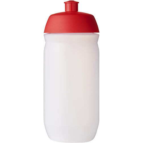 HydroFlex™ Clear 500 Ml Squeezy Sportflasche , rot / klar mattiert, MDPE Kunststoff, PP Kunststoff, 18,30cm (Höhe), Bild 3