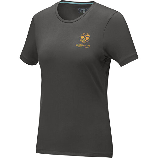 Balfour T-Shirt Für Damen , Green Concept, storm grey, Single jersey Strick 95% Bio Baumwolle, 5% Elastan, 200 g/m2, M, , Bild 2