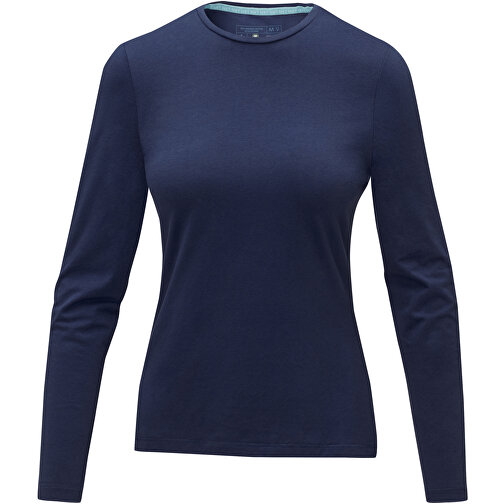 Ponoka Langarmshirt Für Damen , Green Concept, navy, Single jersey Strick 95% Bio Baumwolle, 5% Elastan, 200 g/m2, M, , Bild 3