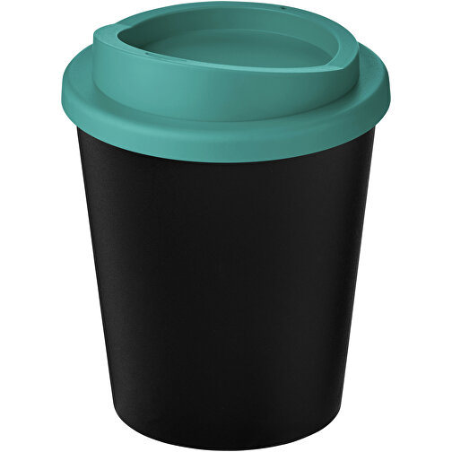 Americano® Espresso Eco 250 Ml Recycelter Isolierbecher , Green Concept, schwarz / aquablau, Recycelter PP Kunststoff, PP Kunststoff, 11,80cm (Höhe), Bild 1