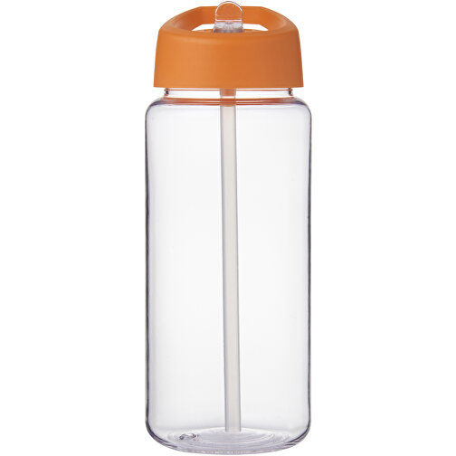 H2O Active® Octave Tritan™ 600 Ml Sportflasche Mit Ausgussdeckel , Green Concept, transparent klar / orange, Eastman Tritan™, 19,20cm (Höhe), Bild 3