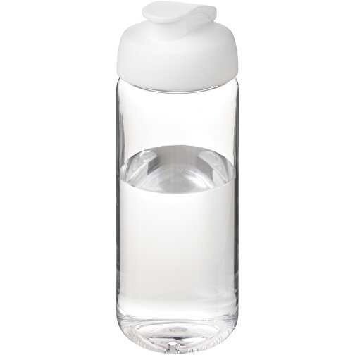 H2O Active® Octave Tritan™ 600-ml-Sportflasche Mit Klappdeckel , Green Concept, transparent klar / weiß, Eastman Tritan™, 19,40cm (Höhe), Bild 1