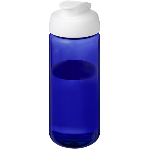 H2O Active® Octave Tritan™ 600-ml-Sportflasche Mit Klappdeckel , Green Concept, blau / weiss, Eastman Tritan™, 19,40cm (Höhe), Bild 1