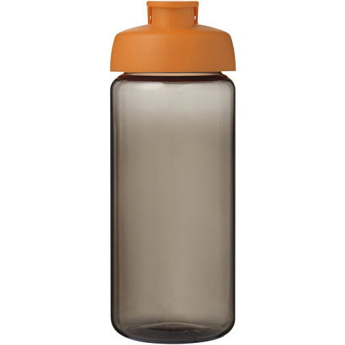 H2O Active® Octave Tritan™ 600-ml-Sportflasche Mit Klappdeckel , Green Concept, kohle / orange, Eastman Tritan™, 19,40cm (Höhe), Bild 3
