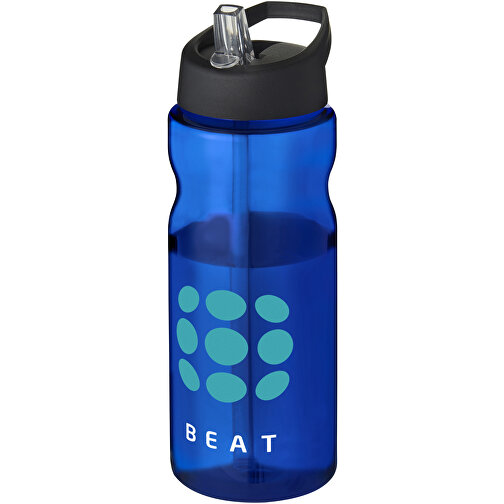 H2O Active® Base Tritan™ 650 Ml Sportflasche Mit Ausgussdeckel , Green Concept, blau / schwarz, Eastman Tritan™, 21,80cm (Höhe), Bild 2