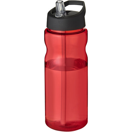 H2O Active® Base Tritan™ 650 Ml Sportflasche Mit Ausgussdeckel , Green Concept, rot / schwarz, Eastman Tritan™, 21,80cm (Höhe), Bild 1