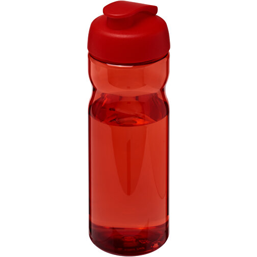 H2O Active® Base Tritan™ 650 Ml Sportflasche Mit Klappdeckel , Green Concept, rot, Eastman Tritan™, 22,10cm (Höhe), Bild 1