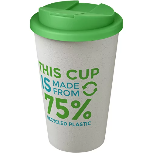Gobelet Americano® Eco recyclé de 350ml avec couvercle anti-déversement, Image 2
