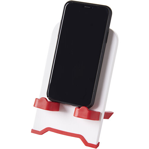 The Dok Smartphone Halter , rot / weiss, GPPS Kunststoff, HDPE Kunststoff, 9,80cm x 17,00cm x 10,30cm (Länge x Höhe x Breite), Bild 5