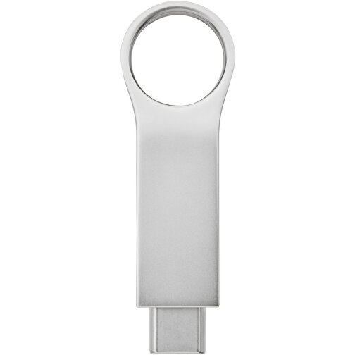 Typ C USB Stick 3.0 Rund, Groß , silber MB , 65 GB , Zink Legierung MB , 5,20cm x 0,70cm x 1,80cm (Länge x Höhe x Breite), Bild 5