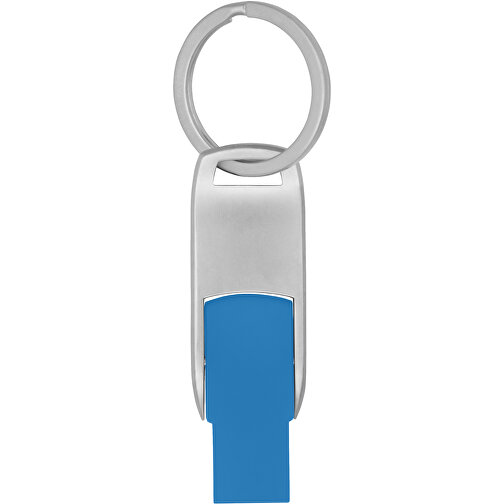 Flip USB Stick , blau MB , 65 GB , Zink Legierung, Kunststoff MB , 4,60cm x 0,60cm x 1,90cm (Länge x Höhe x Breite), Bild 3