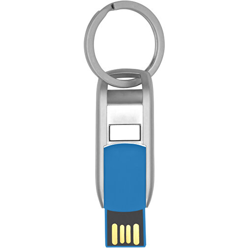 Flip USB Stick , blau MB , 65 GB , Zink Legierung, Kunststoff MB , 4,60cm x 0,60cm x 1,90cm (Länge x Höhe x Breite), Bild 4