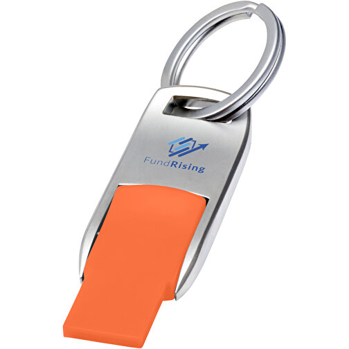Flip USB Stick , orange MB , 32 GB , Zink Legierung, Kunststoff MB , 4,60cm x 0,60cm x 1,90cm (Länge x Höhe x Breite), Bild 2