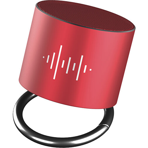 SCX.design S25 Lautsprecher Ring , rot / weiß, Aluminium, 4,50cm (Höhe), Bild 2