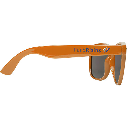 Sun Ray RPET Sonnenbrille , Green Concept, orange, Recycelter PET Kunststoff, 14,50cm x 5,00cm x 15,00cm (Länge x Höhe x Breite), Bild 2