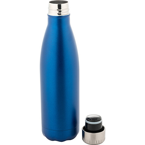 SHOW SATIN. Trinkflasche Aus Edelstahl 540ml , blau, Edelstahl, , Bild 2