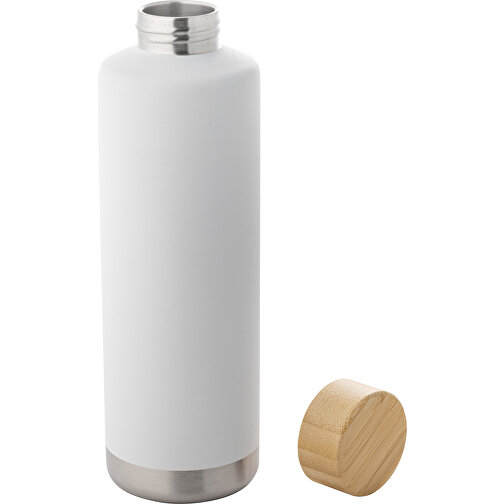 NORRE BOTTLE. Isolierflasche Aus Edelstahl 640 ML , weiß, Edelstahl. Bambus, , Bild 2