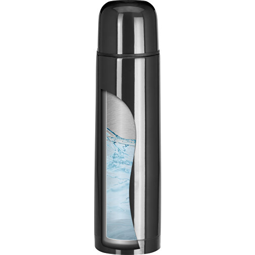 LUKA. Thermosflasche Aus Edelstahl Mit 500 Ml Fassungsvermögen , schwarz, Edelstahl, , Bild 2