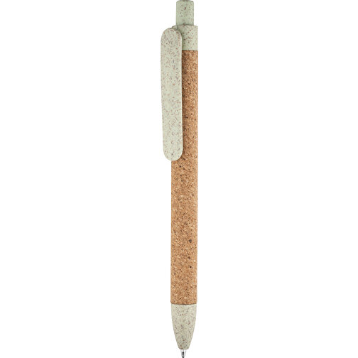 GOYA. Kugelschreiber Aus Kork Und Weizenstrohfaser , hellgrün, Kork. PP, , Bild 5