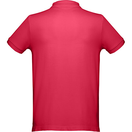 THC DHAKA. Herren Poloshirt , rot, 100% Baumwolle, L, 74,00cm x 54,00cm (Länge x Breite), Bild 2
