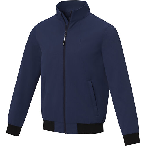Keefe Leichte Bomberjacke - Unisex , navy, 240T cotton feel twill with TPU clear lamination 100% Polyester, 188 g/m2, Lining, 210T taffeta 100% Polyester, 60 g/m2, L, , Bild 1