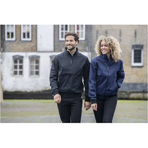 Keefe Leichte Bomberjacke - Unisex , navy, 240T cotton feel twill with TPU clear lamination 100% Polyester, 188 g/m2, Lining, 210T taffeta 100% Polyester, 60 g/m2, M, , Bild 5