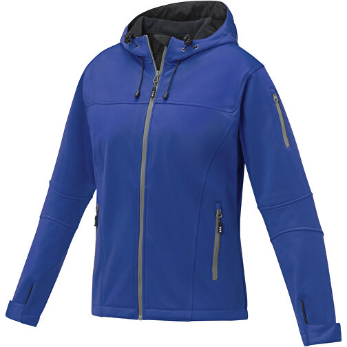 Match Softshelljacke Für Damen , blau, Single jersey Strick 90% Polyester, 10% Elastan, 360 g/m2, Bonding, Microfleece 100% Polyester, M, , Bild 1