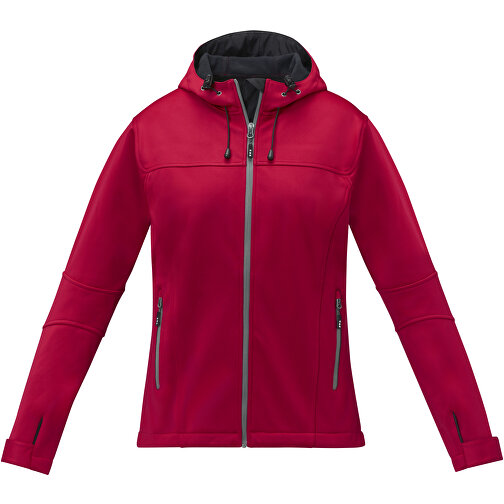 Match Softshelljacke Für Damen , rot, Single jersey Strick 90% Polyester, 10% Elastan, 360 g/m2, Bonding, Microfleece 100% Polyester, S, , Bild 3