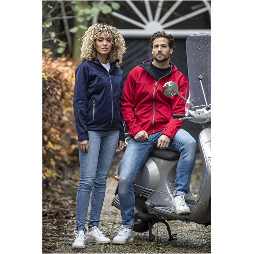 Match Softshelljacke Für Herren , blau, Single jersey Strick 90% Polyester, 10% Elastan, 360 g/m2, Bonding, Microfleece 100% Polyester, XXL, , Bild 5