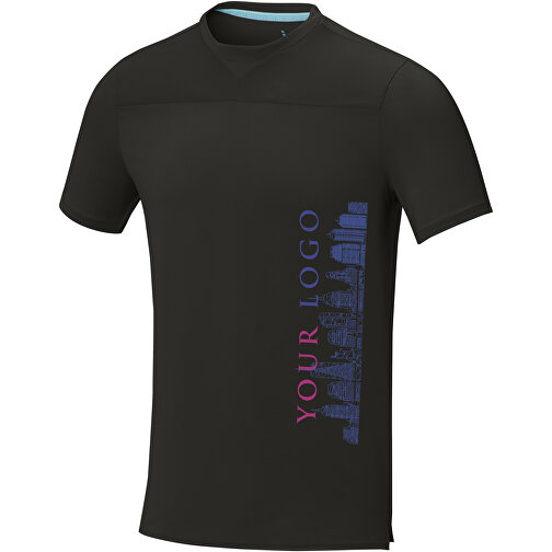 Borax Cool Fit T-Shirt Aus Recyceltem  GRS Material Für Herren , schwarz, Mesh mit Cool Fit Finish 90% GRS zertifiziertes recyceltes Polyester, 10% Elastan, 160 g/m2, S, , Bild 2