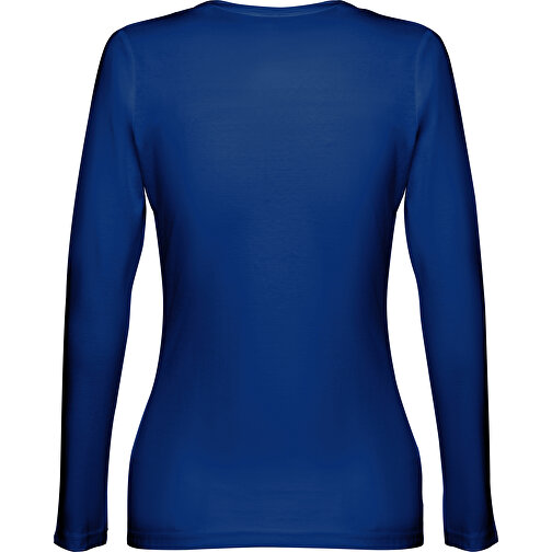 THC BUCHAREST WOMEN. Langärmeliges Tailliertes T-Shirt Für Frauen Aus Baumwolle , königsblau, 100% Baumwolle, L, 65,00cm x 46,00cm (Länge x Breite), Bild 2
