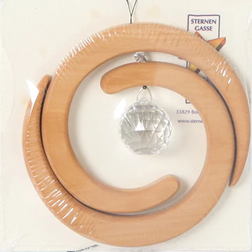 Pendentif en bois Helix avec cristal, Image 2