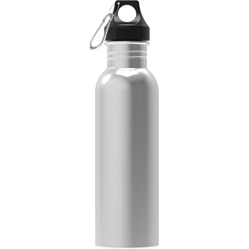 Wasserflasche Lennox 750ml , silber, Edelstahl & PP, 24,40cm (Höhe), Bild 1