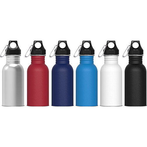 Wasserflasche Lennox 500ml , hellblau, Edelstahl & PP, 17,40cm (Höhe), Bild 3
