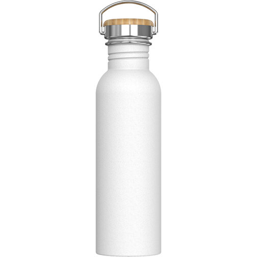 Wasserflasche Ashton 750ml , weiss, Stainless steel, bamboo & PP, 24,40cm (Höhe), Bild 1