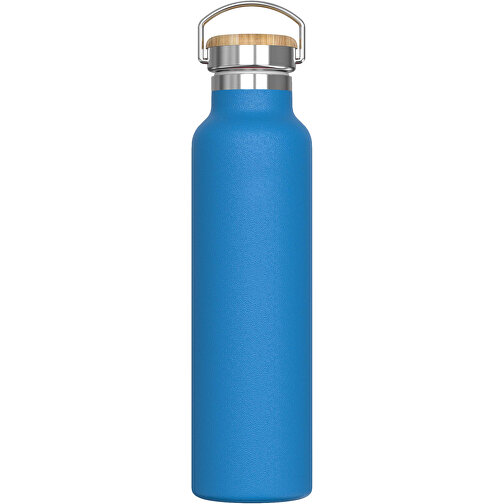 Isolierflasche Ashton 650ml , hellblau, Stainless steel, bamboo & PP, 26,80cm (Höhe), Bild 1