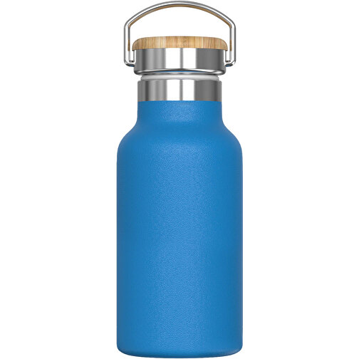 Isolierflasche Ashton 350ml , hellblau, Stainless steel, bamboo & PP, 16,50cm (Höhe), Bild 1