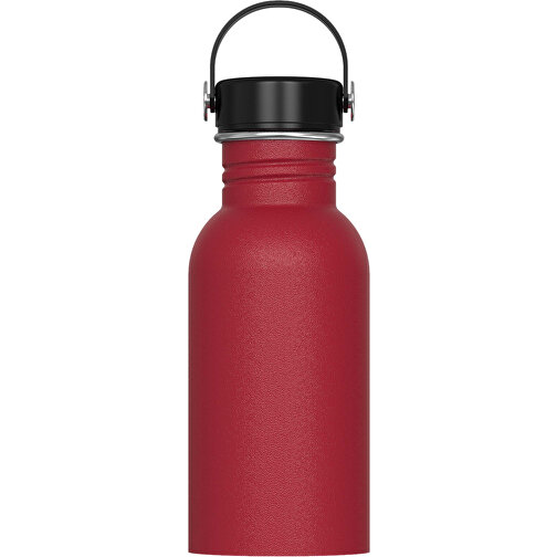 Wasserflasche Marley 500ml , dunkelrot, Edelstahl & PP, 17,40cm (Höhe), Bild 1