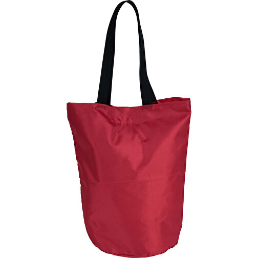 Faltbare Einkaufstasche , rot, PolJater, 38,00cm x 32,00cm x 21,00cm (Länge x Höhe x Breite), Bild 1