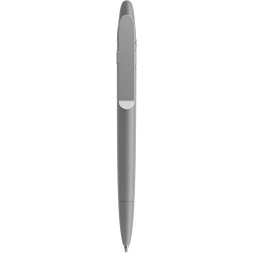 Prodir DS5 TSM Twist Kugelschreiber , Prodir, Delfingrau-Silber satiniert, Kunststoff/Metall, 14,30cm x 1,50cm (Länge x Breite), Bild 1