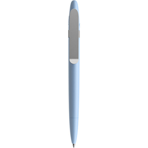 Prodir DS5 TSM Twist Kugelschreiber , Prodir, Soft Blue-Silber satiniert, Kunststoff/Metall, 14,30cm x 1,50cm (Länge x Breite), Bild 1