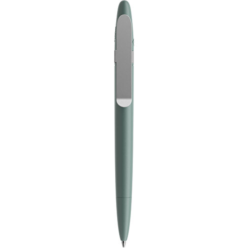 Prodir DS5 TSM Twist Kugelschreiber , Prodir, Sage Green-Silber satiniert, Kunststoff/Metall, 14,30cm x 1,50cm (Länge x Breite), Bild 1