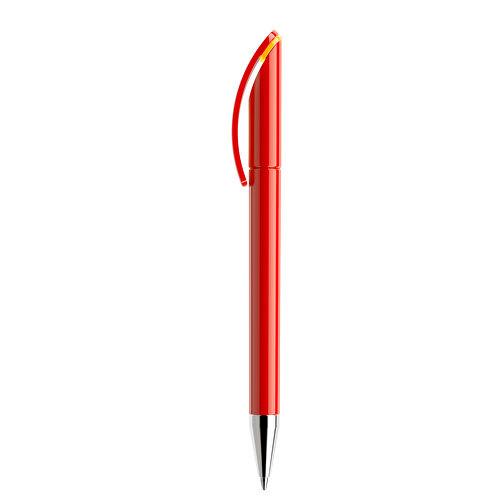 Prodir DS3 TPC Twist Kugelschreiber , Prodir, rot / gelb, Kunststoff/Metall, 13,80cm x 1,50cm (Länge x Breite), Bild 1