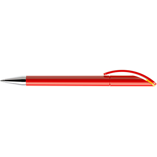 Prodir DS3 TPC Twist Kugelschreiber , Prodir, rot / gelb, Kunststoff/Metall, 13,80cm x 1,50cm (Länge x Breite), Bild 3