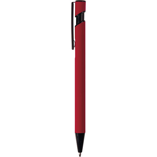 Kugelschreiber “Valencia” Soft-Touch , rot, Aluminium, 14,40cm (Länge), Bild 4