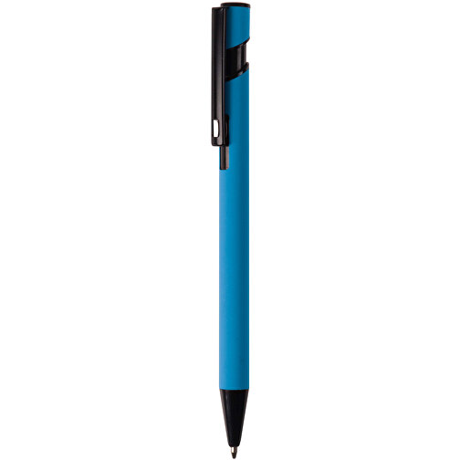 Kugelschreiber “Valencia” Soft-Touch , hellblau, Aluminium, 14,40cm (Länge), Bild 1